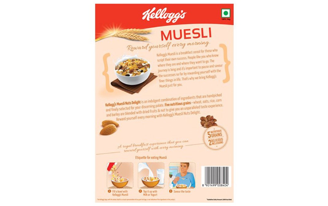 Kellogg's Muesli Nuts Delight    Box  500 grams